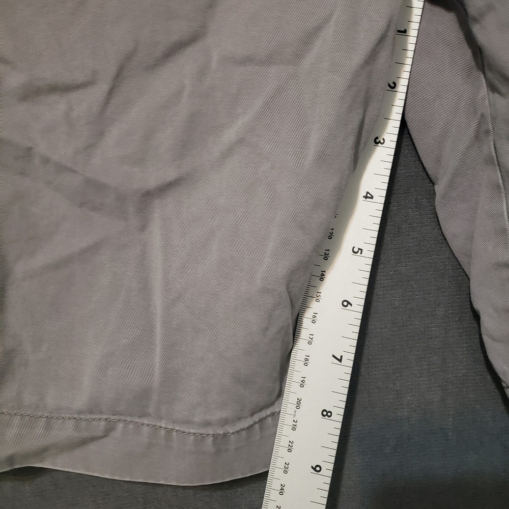 Banana Republic Aiden Shorts Mens 32 Gray Chino Cotton Flat Front Casual - Picture 6 of 9